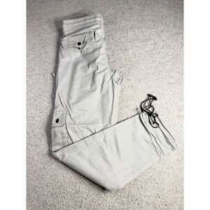Reason Brand Mens Grey Cargo Pants Style AZ-002 Elastic Waist Bungee Hem Size S